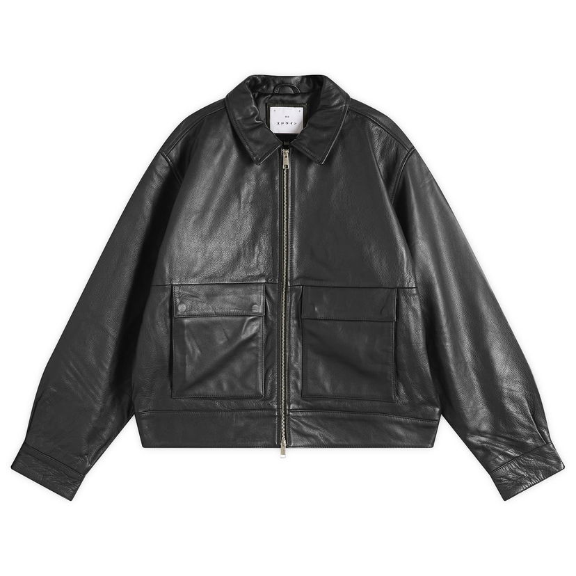 Jakna EDWIN Dogma Leather Jacket, Size Large Črna | I035716-8900