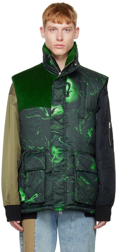 Telovnik Feng Chen Wang Feng Chen Wang Graphic Down Vest Zelena | FUF14VS01, 0