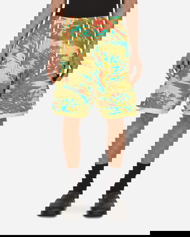Kratke hlače Stone Island Abstract Print Shorts Rumena | 7619L0227 V2130, 0