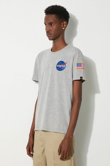 Majica Alpha Industries Space Shuttle Tee Siva | 176507-17, 4