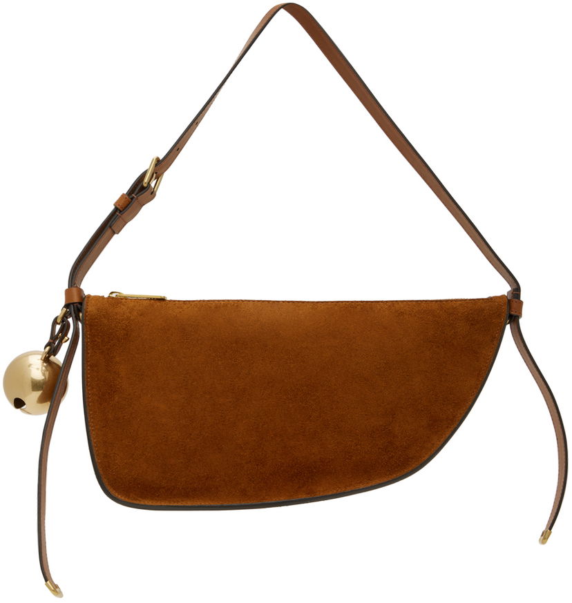 Torbice za okoli pasu Burberry Brown Small Shield Sling Bag Rjava | 8075574