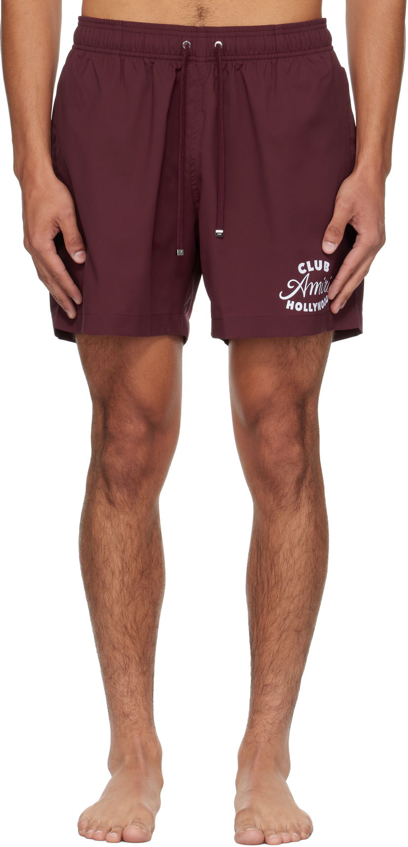 Kratke hlače AMIRI AMIRI 'Club Amiri' Swim Shorts Bordo | AMSWTK1045