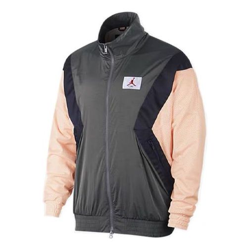 Vetrovka Jordan Jordan Flight Casual Long Sleeve Stand Collar Jacket Zelena | AO0556-272