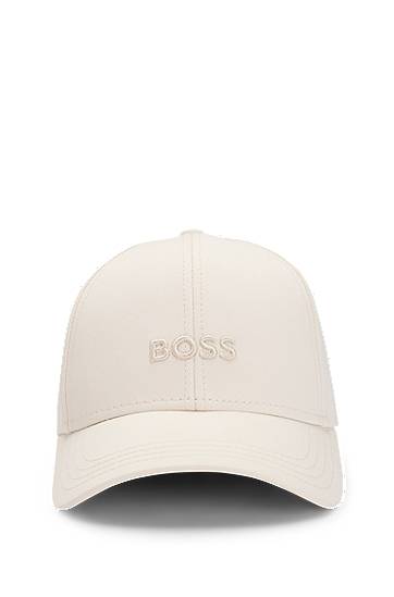 Kapa BOSS BOSS Cotton-twill Cap with Embroidered Logo Bela | 50519889