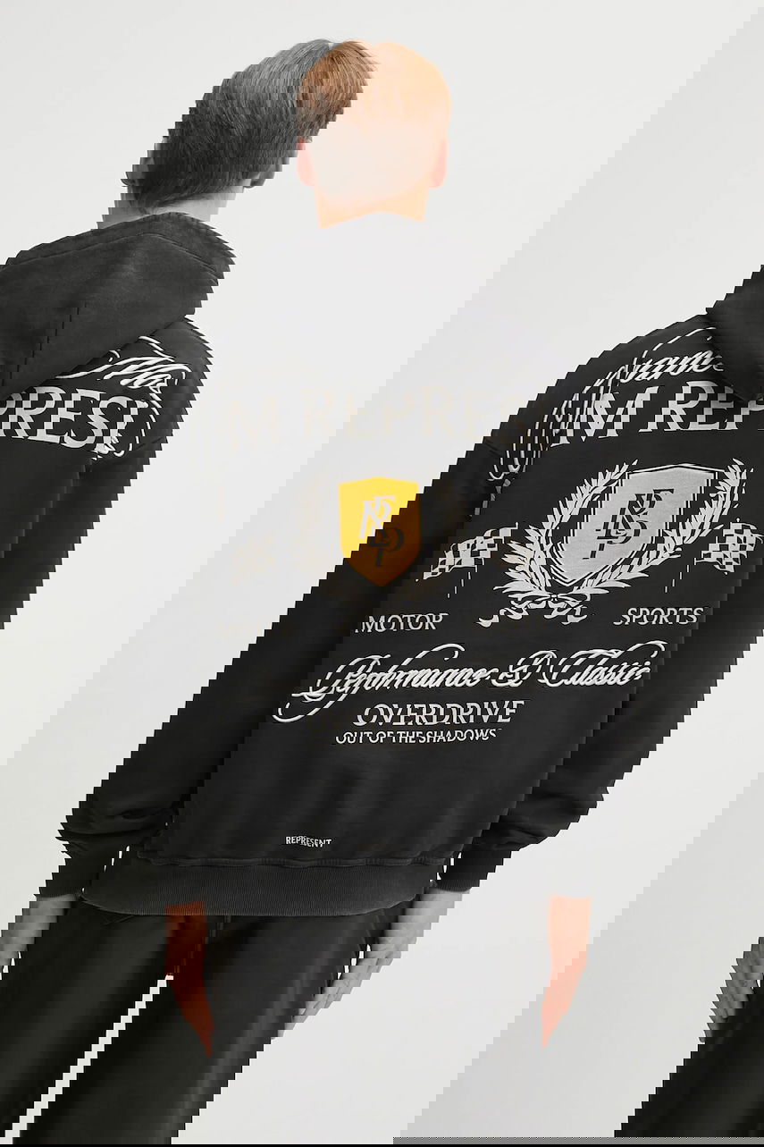 Pulover Represent Clo Crest Hoodie Črna | MLM41067.06, 0