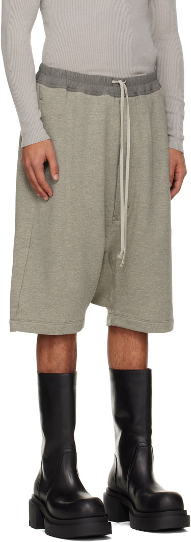 Kratke hlače Rick Owens DRKSHDW Concordians Drawstring Pods Shorts Siva | DU02E7380 FGM, 1