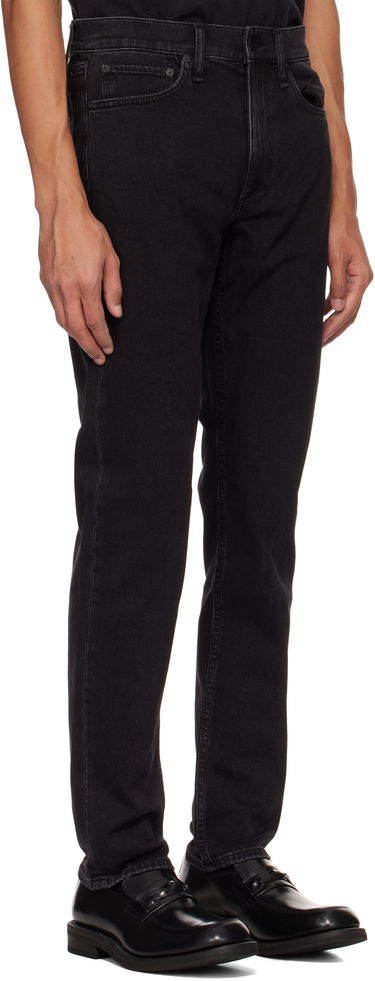 Kavbojke rag & bone Fit 2 Slim-Fit Jeans Črna | MED23S1223FDWB, 4