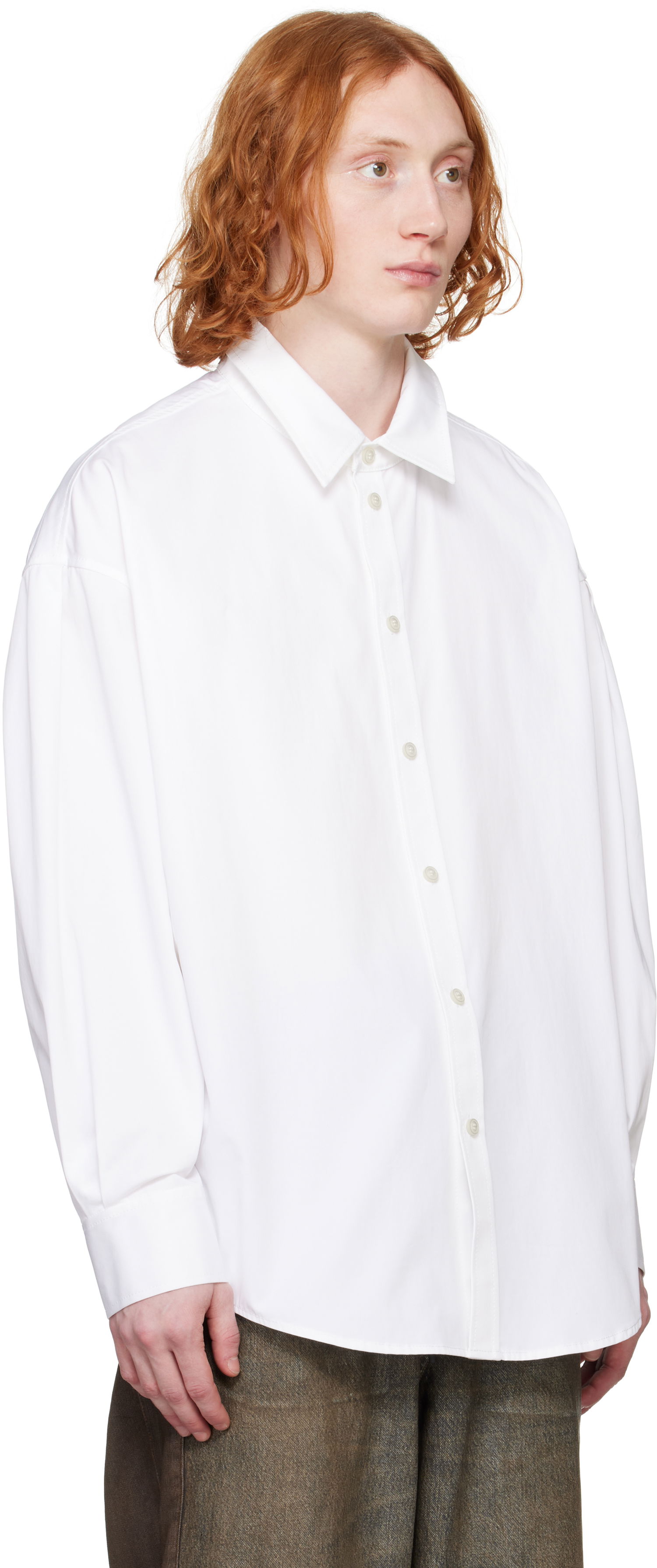 Srajce Alexander Wang Alexander Wang Classic Button-Up Shirt Bela | 6WC1251078, 1