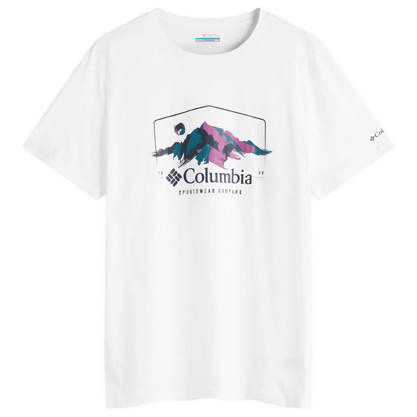 Majica Columbia Path Lake Graphic T-Shirt, Size Large Bela | 1934814-109