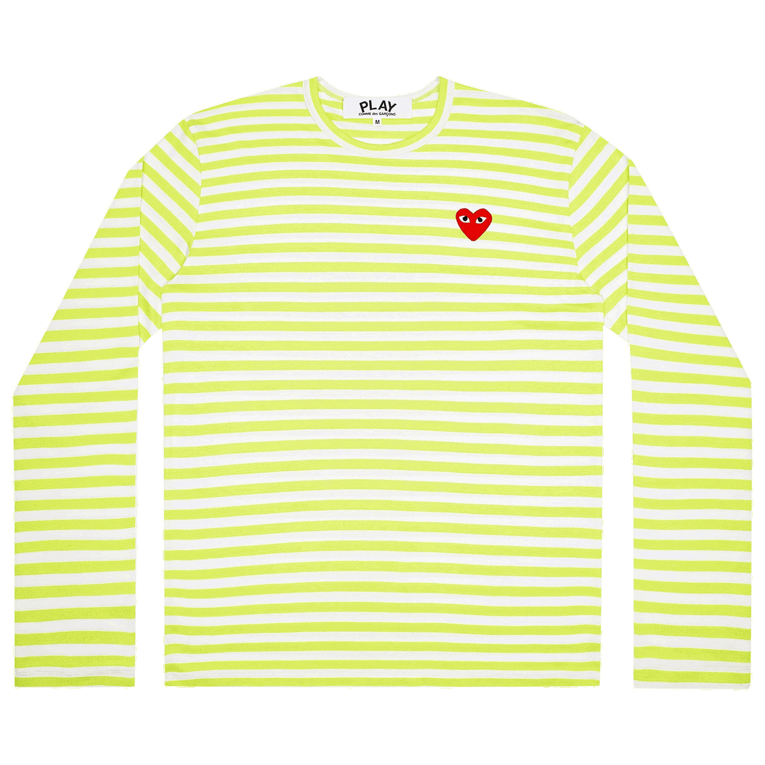 Majica Comme des Garçons PLAY Pastelle Striped Shirt Rumena | AZ T278 051 2, 0