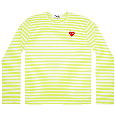 Majica Comme des Garçons PLAY Pastelle Striped Shirt Rumena | AZ T278 051 2, 0