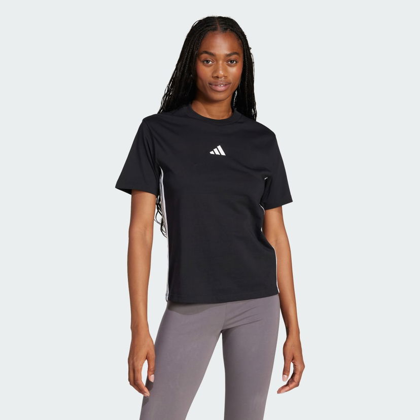 Majica adidas Performance Cotton T-Shirt With 3 Stripes Črna | JD0846