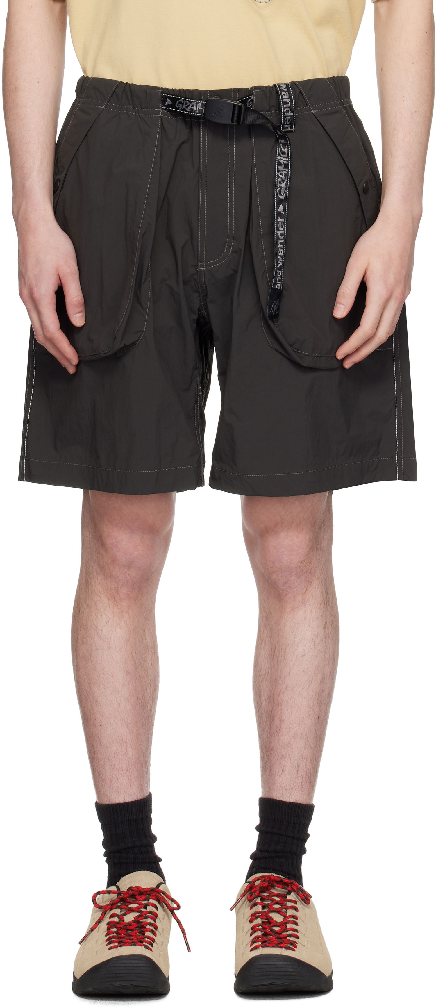 Kratke hlače and wander Gramicci Edition Brushed Nylon Shorts Zelena | GUP5-S3002-M, 0