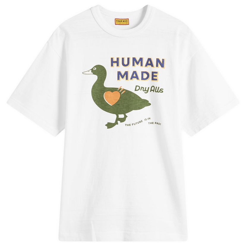 Majica Human Made Duck Dry Alls Graphic T-Shirt, Size Large Bela | HM29TE012-WHT