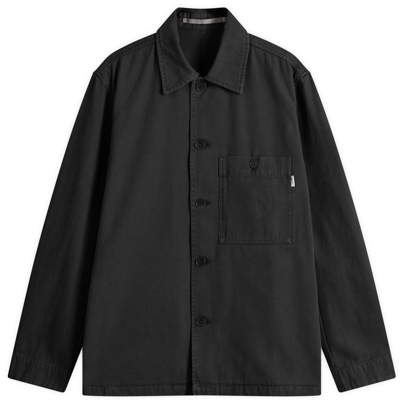 Srajce NORSE PROJECTS Standard Twill Overshirt, Size Large Črna | N50-0260-9999