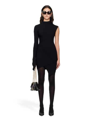 Obleke Balenciaga Spiral Minidress Črna | 751092 T5199