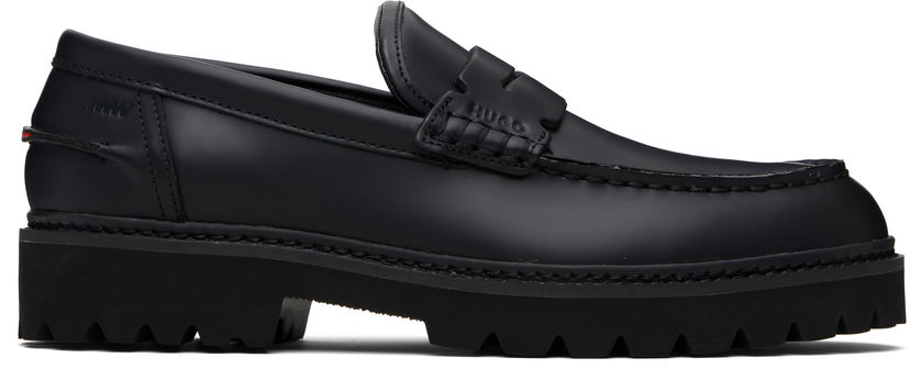 Superge in čevlji BOSS Hugo Lug Loafers Črna | 50552688