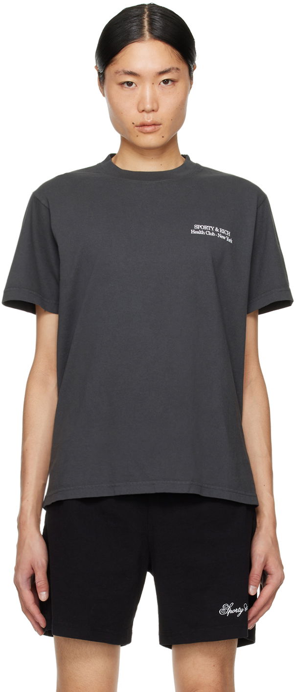 Majica Sporty & Rich New Drink More Water T-Shirt Siva | TSAW2384FB