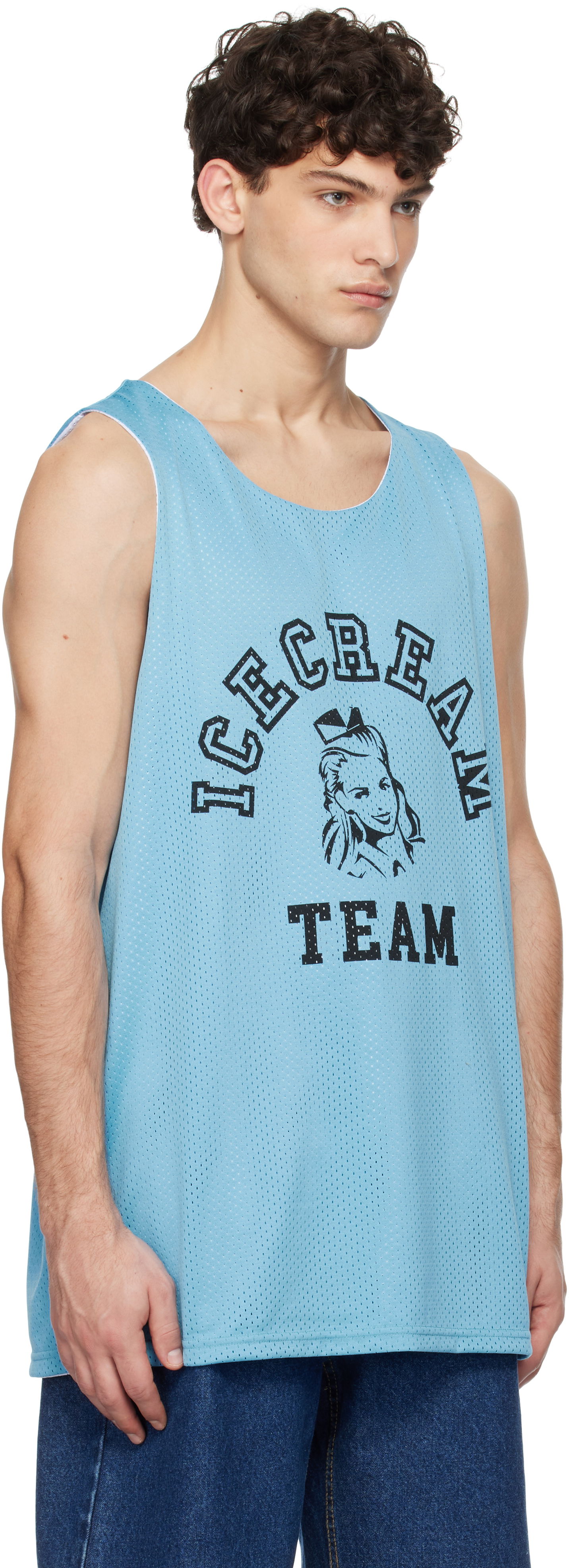 Majica brez rokavov BBC IceCream ICECREAM 'Team' Reversible Mesh Tank Top Modra | IC24467, 1