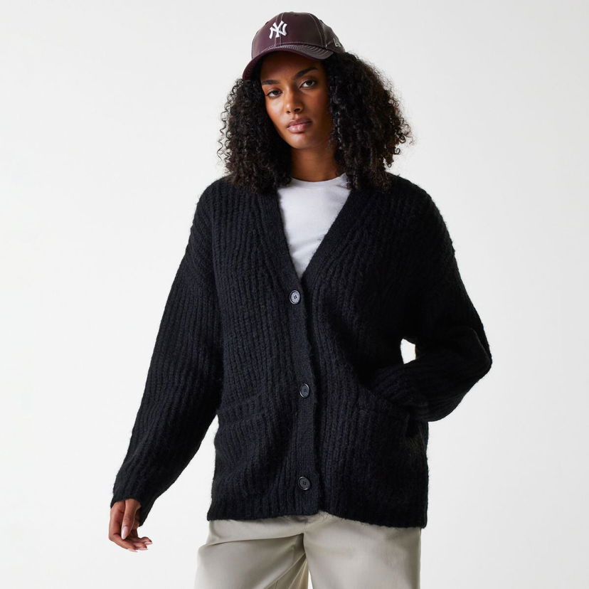 Pleteni pulover New Era New Era MLB NY Yankees Cardigan Sweater Črna | 60684485