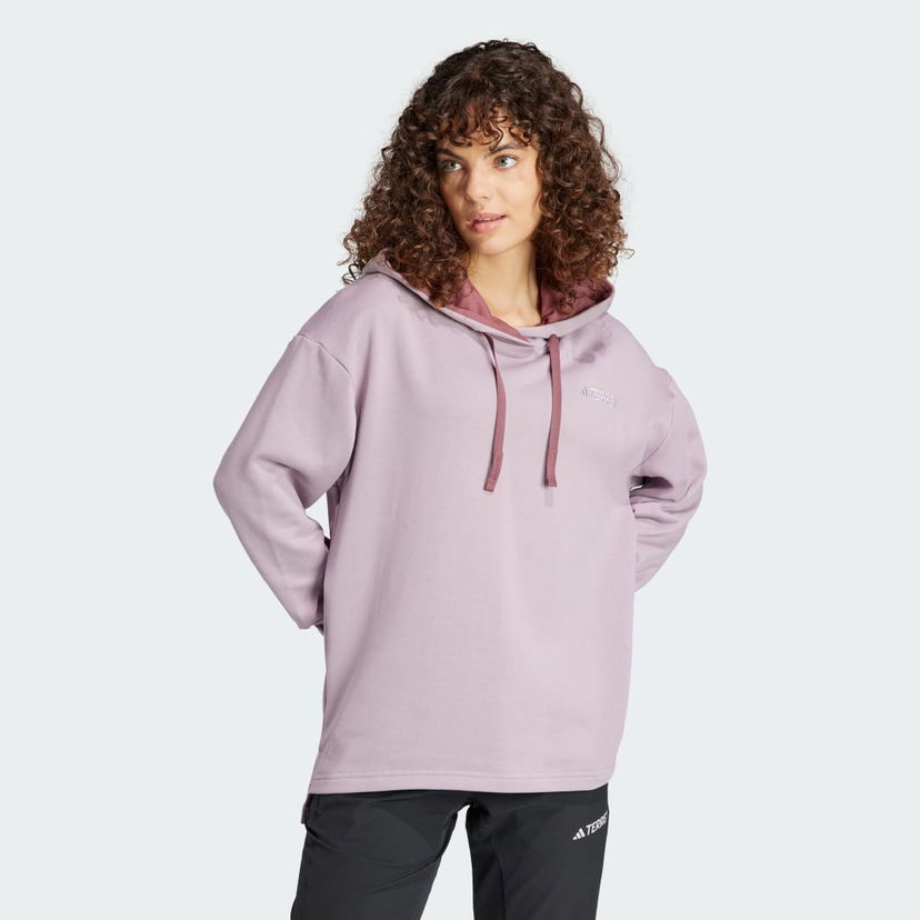 Pulover adidas Performance adidas TERREX Mikina Terrex Logo Roza | IN4712