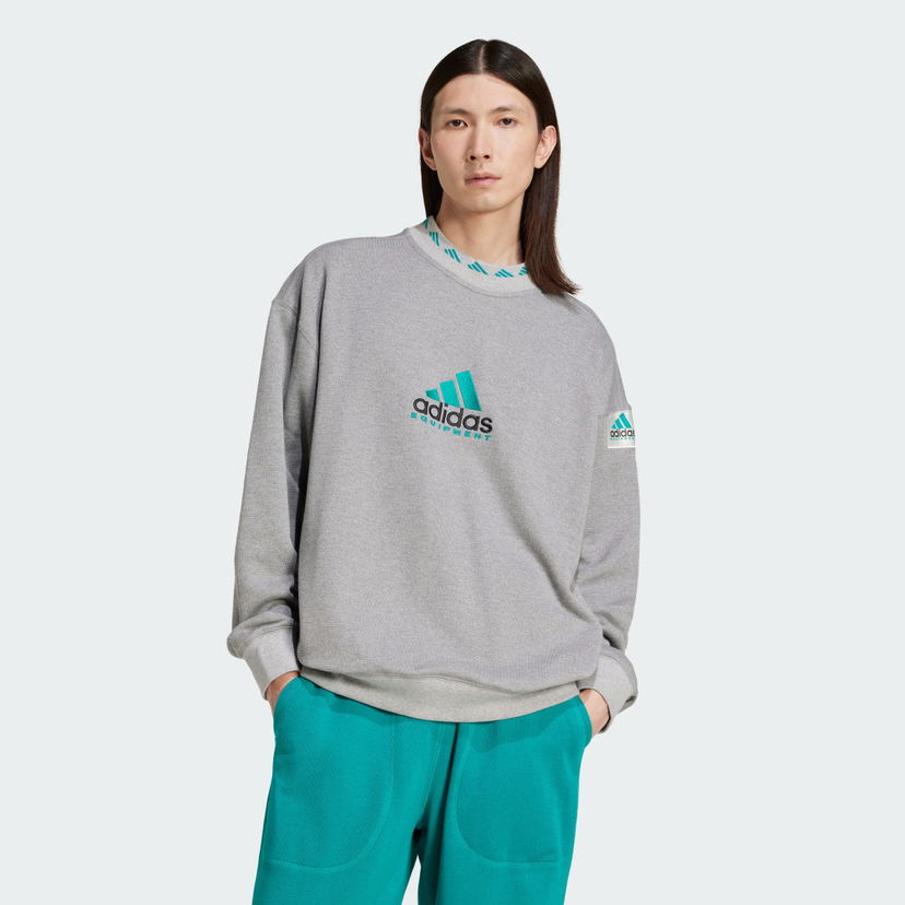 Pulover adidas Performance EQT Crewneck Sweatshirt Siva | JP0190