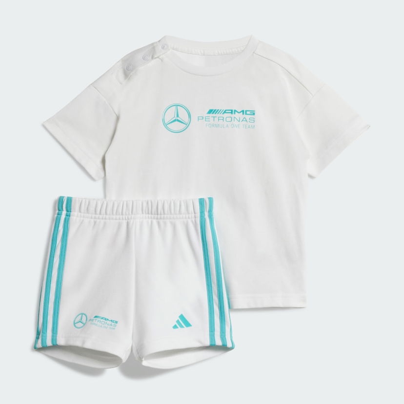 Trenirka adidas Performance Mercedes - AMG Petronas Formula One Team DNA Baby Jogger Set Bela | JV5451