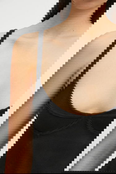 Majica brez rokavov OUR LEGACY Our Legacy Cami Tank Top Črna | W2256CW, 3