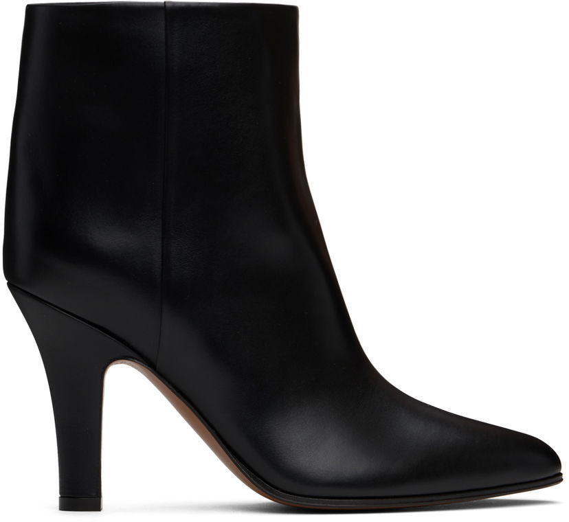 Obleke The Row The Row Prudens Leather Ankle Boots Črna | F1531-L57