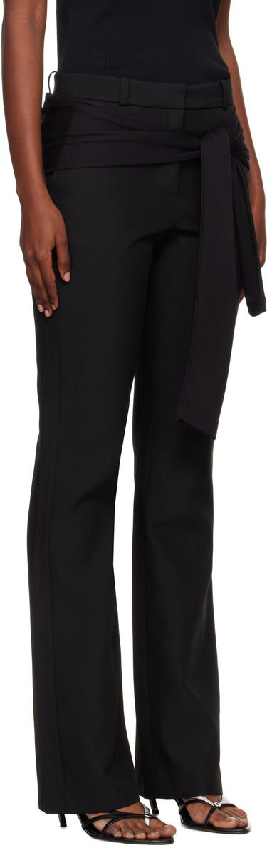 Hlače Coperni Coperni Jersey Wrap Trousers Črna | COPP140F3004, 1