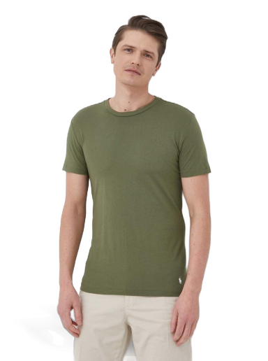 Majica Polo by Ralph Lauren Crew Base Layer Tee - 3 Pack Zelena | 714830304013