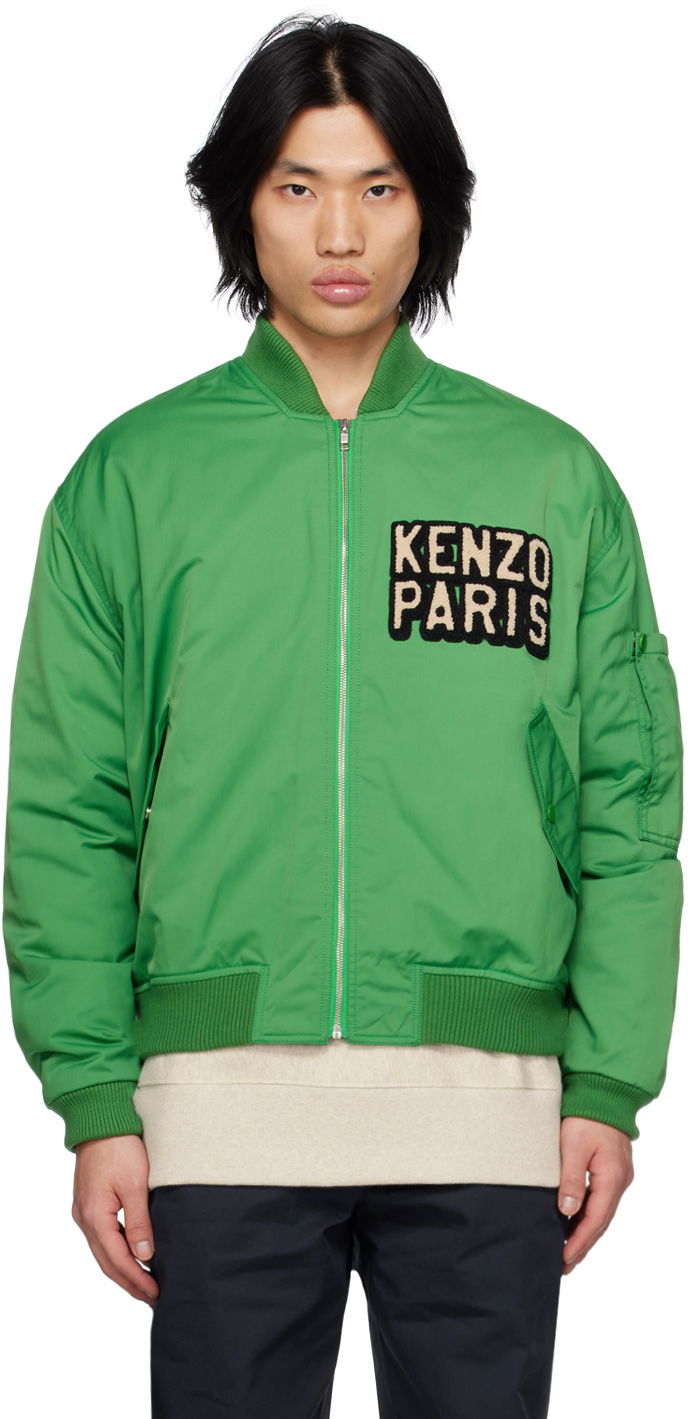 Jakna KENZO Paris Elephant Bomber Jacket Zelena | FD55BL1279OC, 0