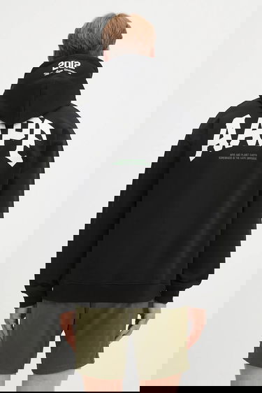 Pulover AAPE by A Bathing Ape AAPE By A Bathing Ape Basic Zip Up Hoodie Črna | AAPSWMB343XXN, 2