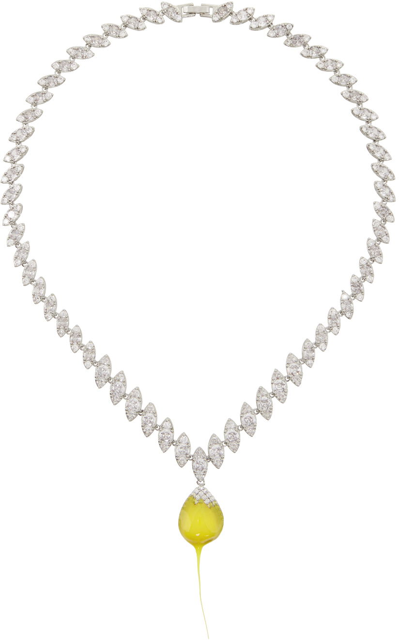 Ogrlica Ottolinger Ottolinger Exclusive Diamond Dip Necklace Rumena | 2500608