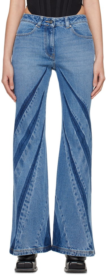 Kavbojke Dion Lee Darted Bootcut Jeans Modra | A2328PS24, 0