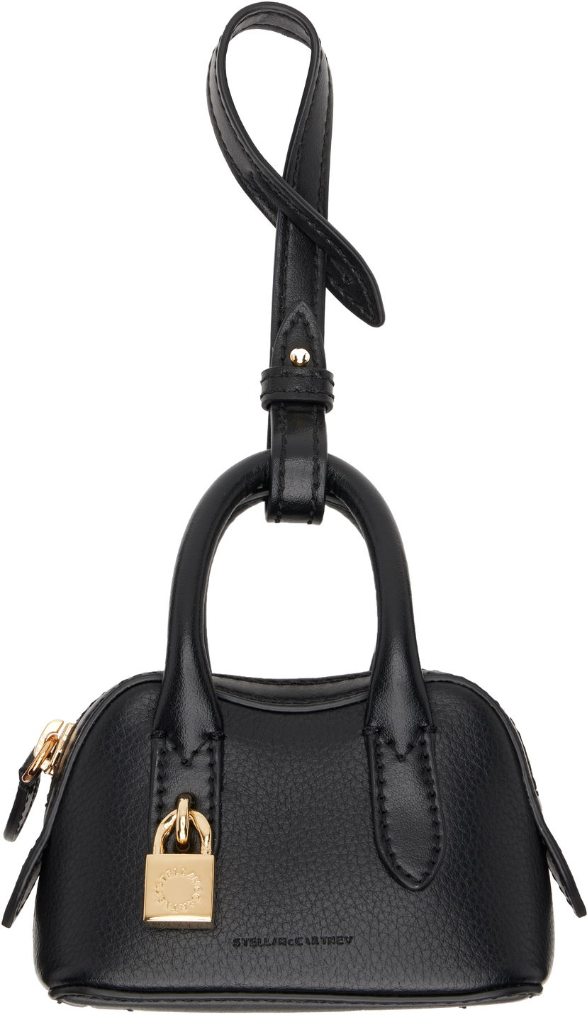 Obeski za ključe Stella McCartney Stella McCartney Stella Ryder Charm Embossed Keychain Črna | 7V0134WP0533