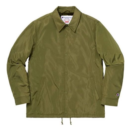 Vetrovka Supreme Coaches Label Jacket Zelena | SUP-FW18-367