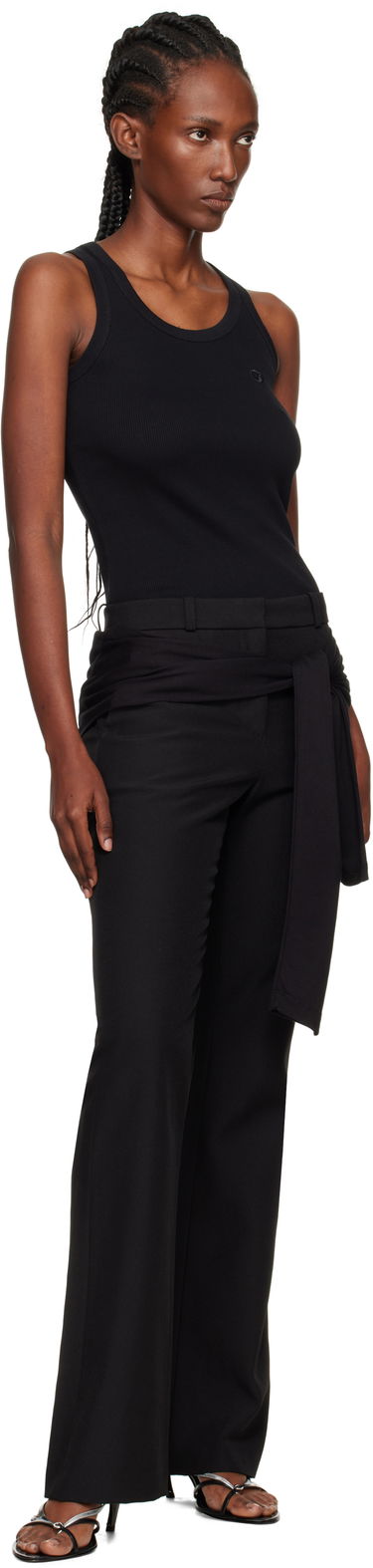 Hlače Coperni Coperni Jersey Wrap Trousers Črna | COPP140F3004, 3