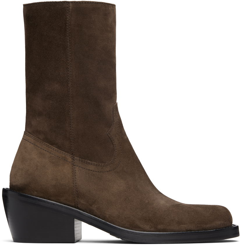 Superge in čevlji Dries Van Noten Dries Van Noten Suede Boots Rjava | 252-021706-106