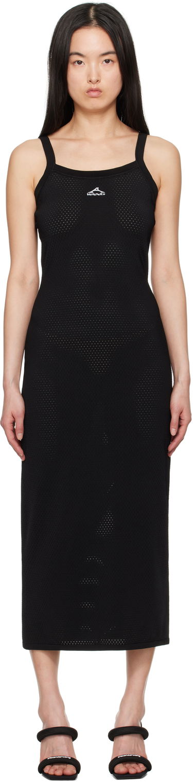 Obleke Alexander Wang Alexander Wang.t Cami Athletic Mesh Midi Dress Črna | 4KC2256043, 0