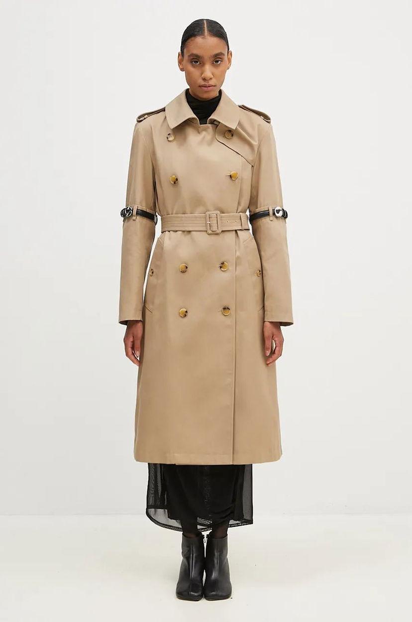 Trenčkot Coperni Hybrid Trench Coat Bež | COPM21836