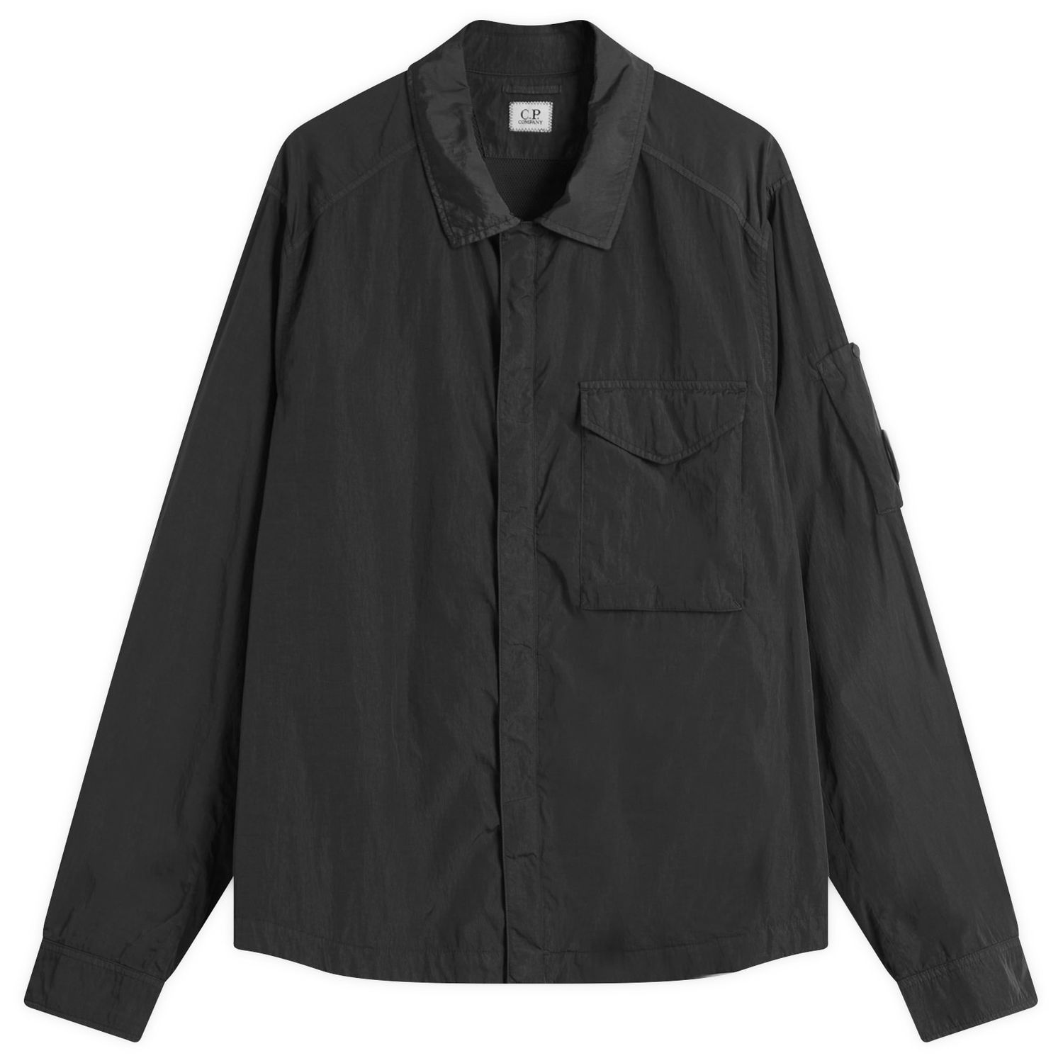 Srajce C.P. Company C.P. Company Chrome-R Overshirt, Size Large Črna | 18CMOS095A-005904G-999, 1