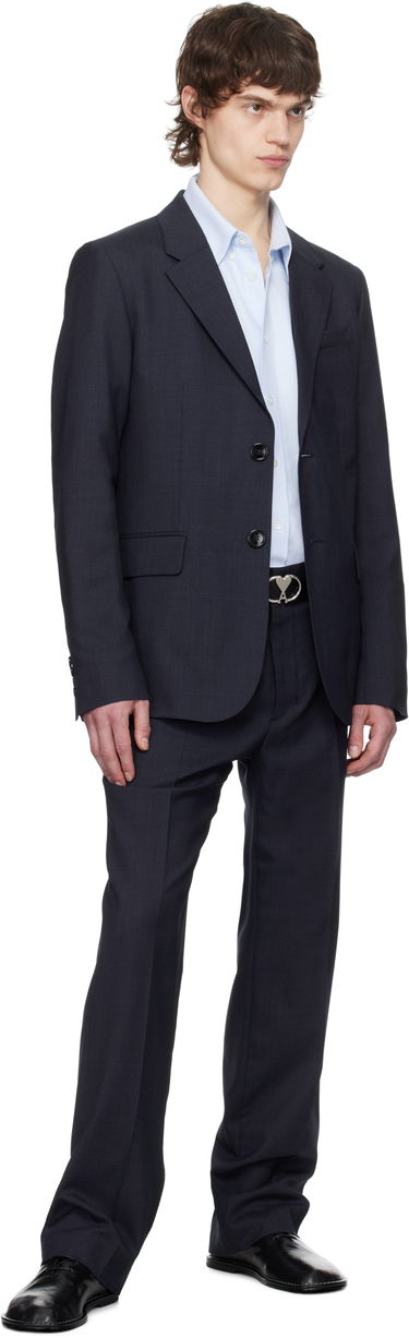 Hlače AMI AMI Paris Two Buttons Wool Blazer Mornarica | HBV008.WV0043, 3