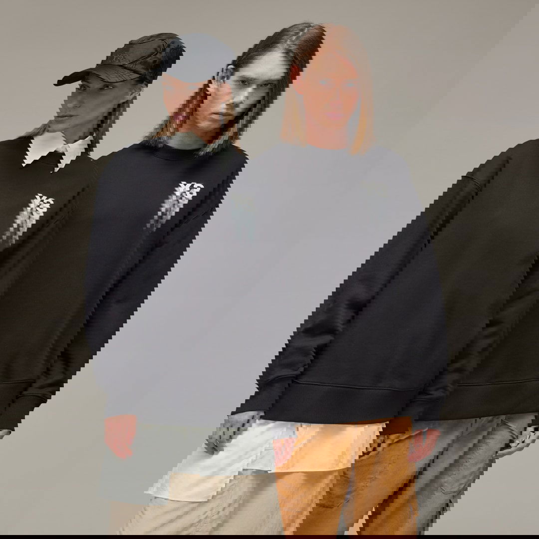 Pulover Y-3 Graphic Crew Sweat Črna | IZ3171, 0