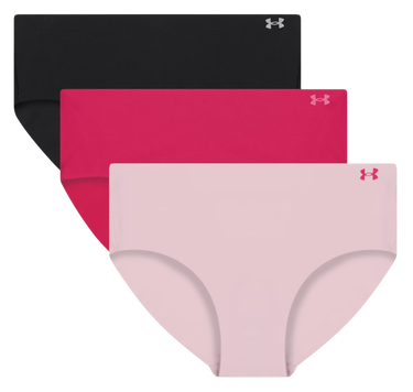 Spodnjice Under Armour Under Armour Pure Stretch No Show Hipster Panties, 3-Pack Večbarvna | 1383895-681, 0