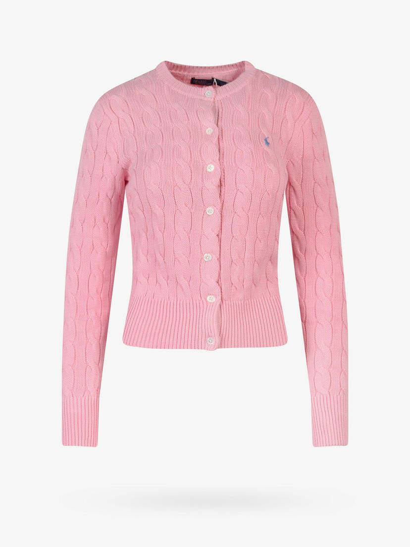Pleteni pulover Polo by Ralph Lauren Pink Cable Knit Cardigan Roza | 211891643004