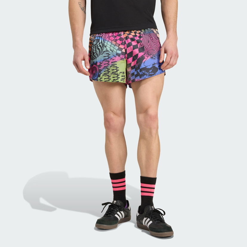 Kratke hlače adidas Performance Jeremy Scott Printed Running Shorts Večbarvna | JL7621