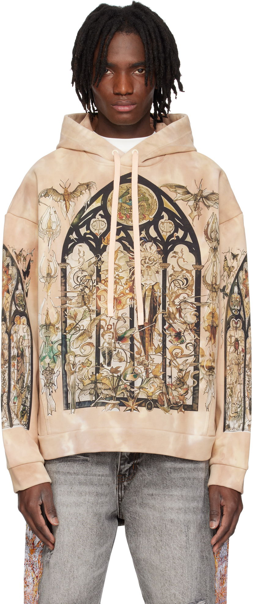 Pulover Who Decides War Who Decides War Gleaming Hoodie Bež | 1110220022SS25