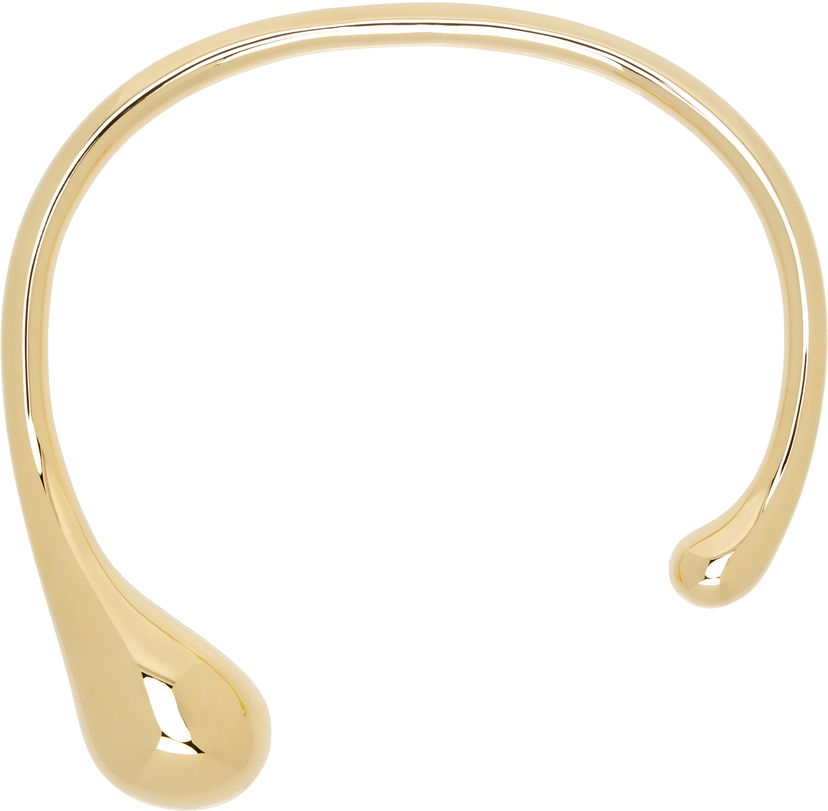 Ogrlica Bottega Veneta Bottega Veneta Gold Drop Necklace Rumena | 827014 VAHU0