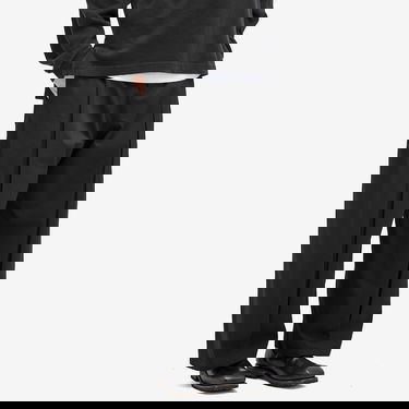 Hlače sage NATION Sage Nation Box Pleat Trousers, Size Large Črna | S011-BLK, 2